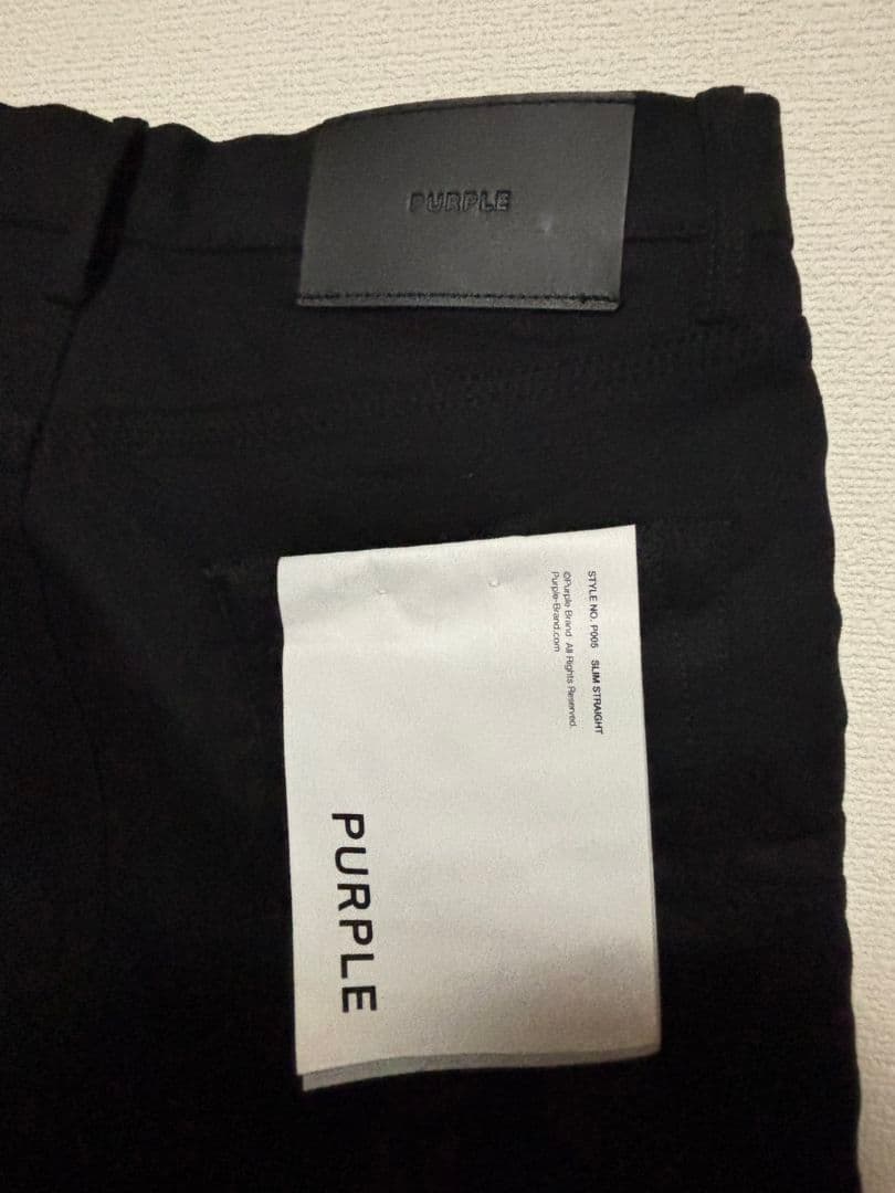 Purple brand ブラックパンツ　サイズ31（新品）