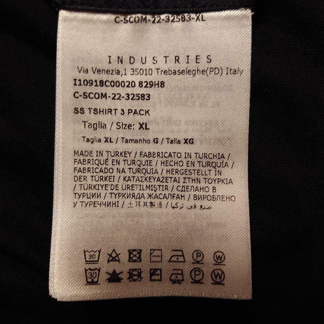 モンクレール 23SS ブラック Ｔシャツ ３パック の１枚