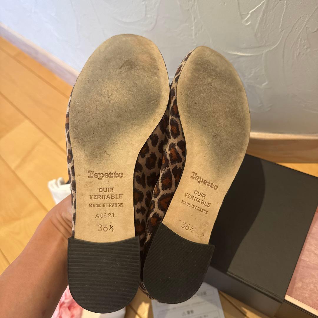 Repetto レオパード　バレエシューズ　36.5 new size