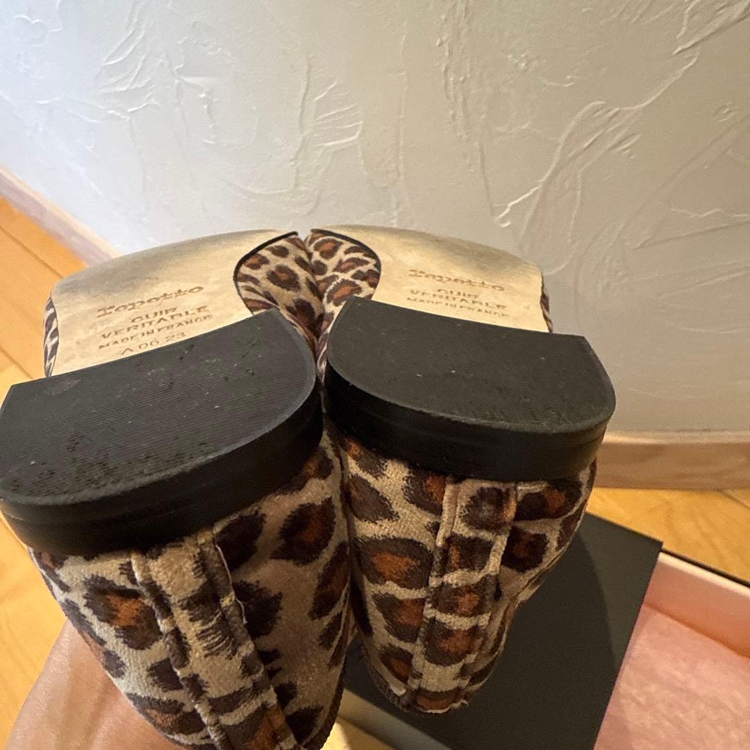 Repetto レオパード　バレエシューズ　36.5 new size