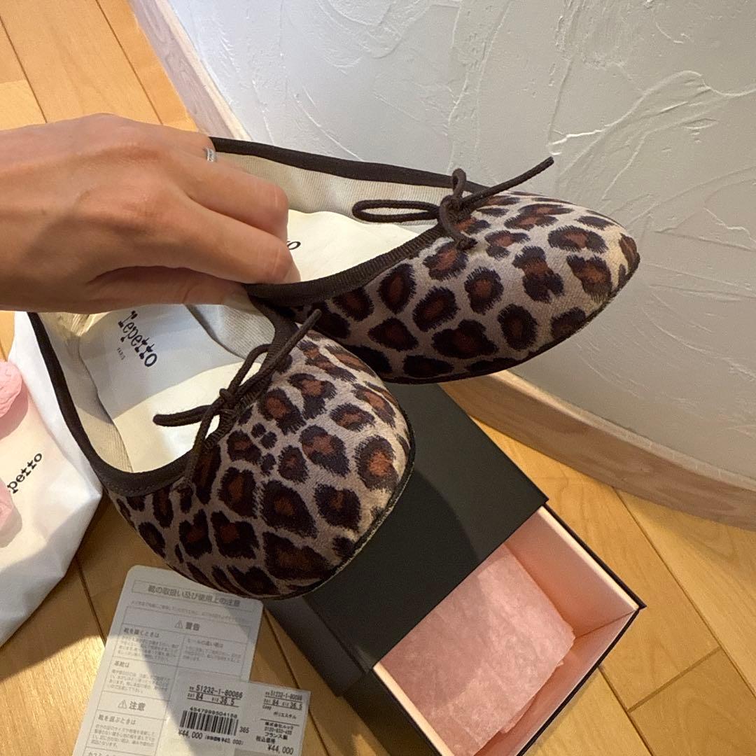 Repetto レオパード　バレエシューズ　36.5 new size