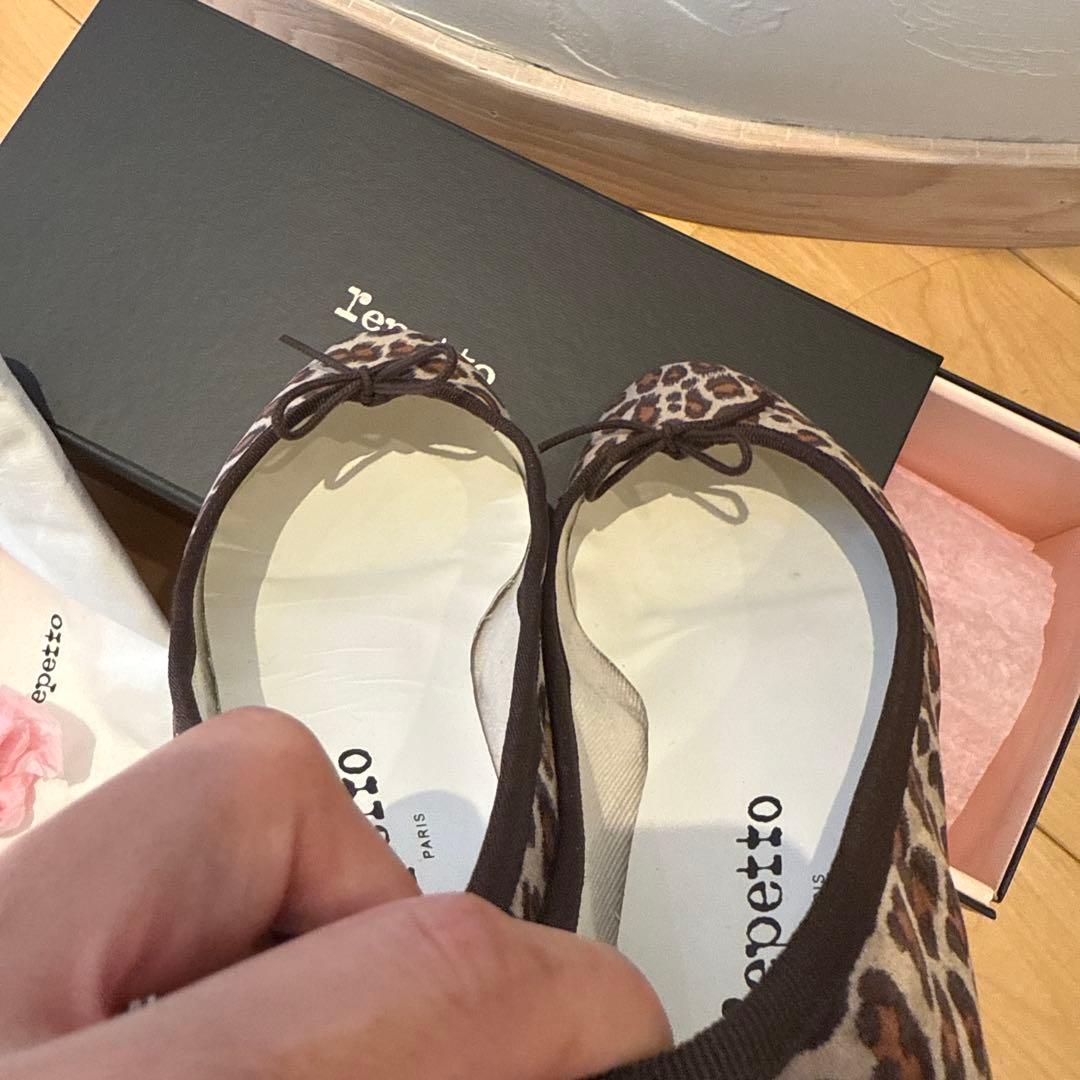Repetto レオパード　バレエシューズ　36.5 new size