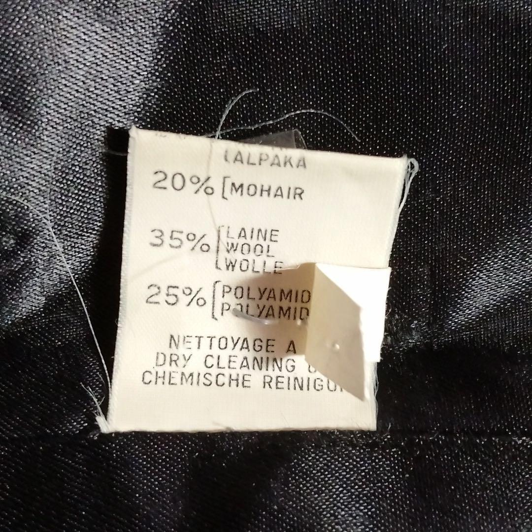 【ファイヤーマンフック　アルパカモヘア混　ベロア襟　コート　フランス製　古着】