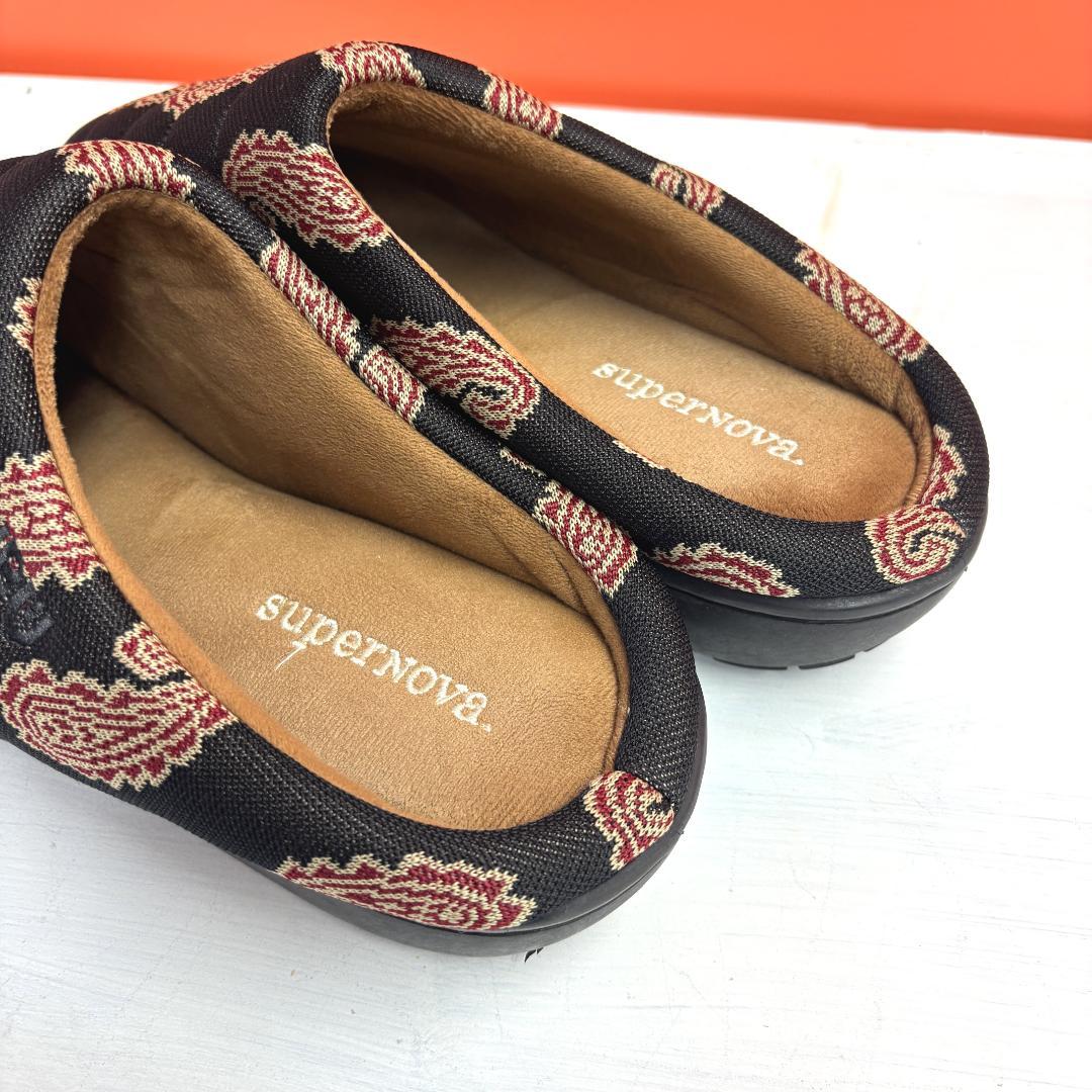 superNova. スーパーノヴァ × SUBU ペイズリージャガードサンダル