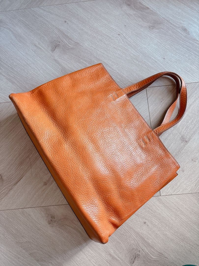 大容量 CIVA チーバ オールレザー キャメル トートバッグ イタリア製 本革
