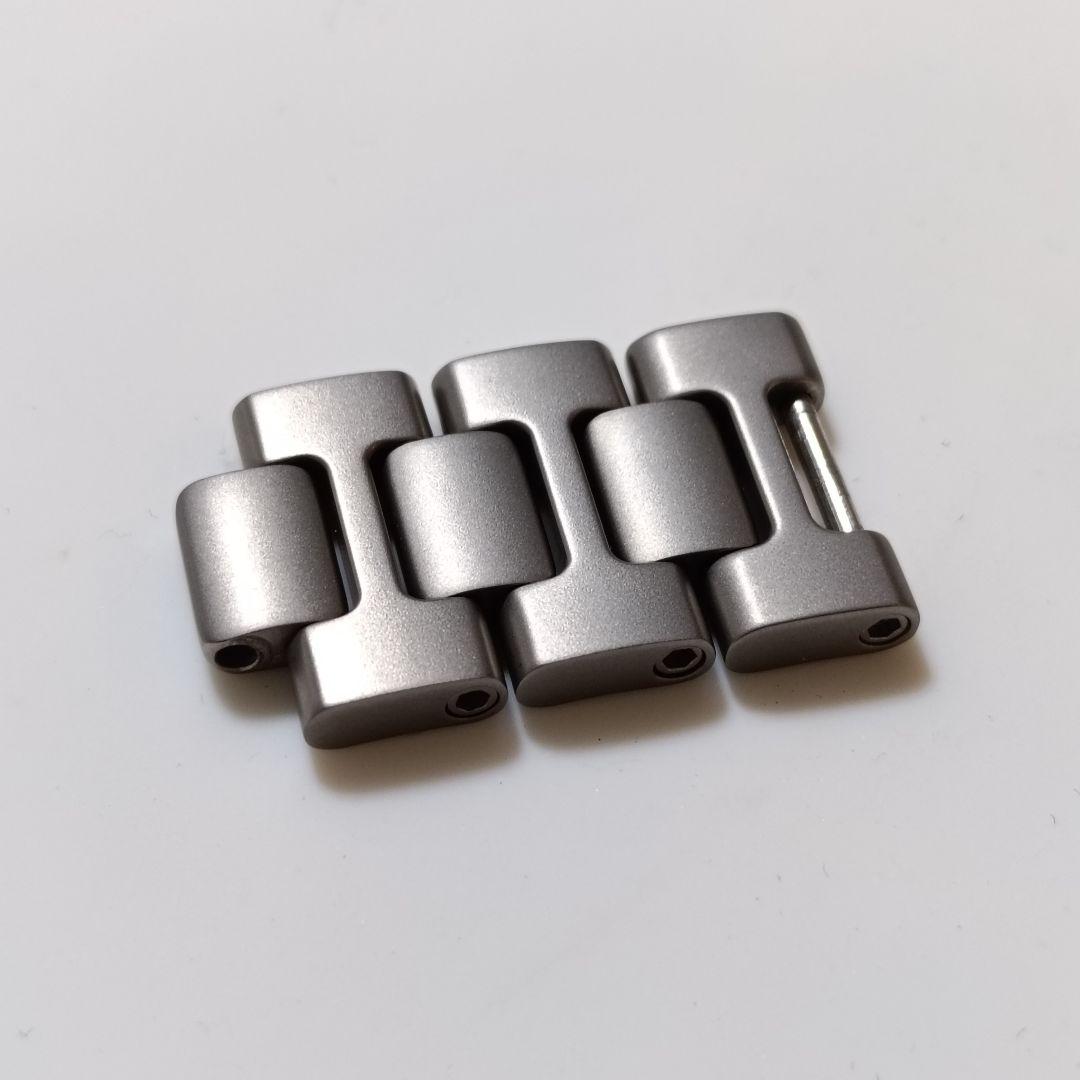 ジン ブレスレット駒 3駒 テギメント加工 取付幅22mm用 857等