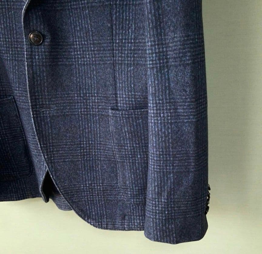 CIRCOLO1901チルコロ ジャージジャケット 44 ネイビーグレンチェック