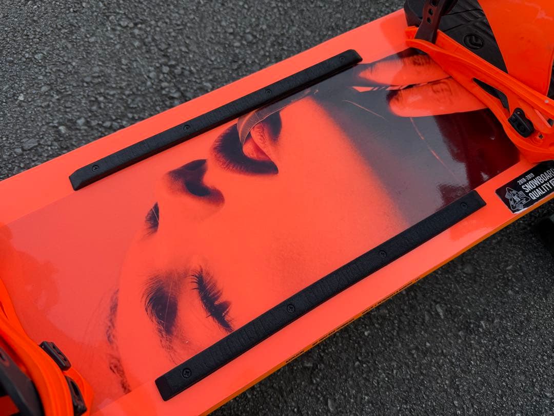 スノーボード ビンディング付き セット FLUX フラックス グラトリ オレンジ