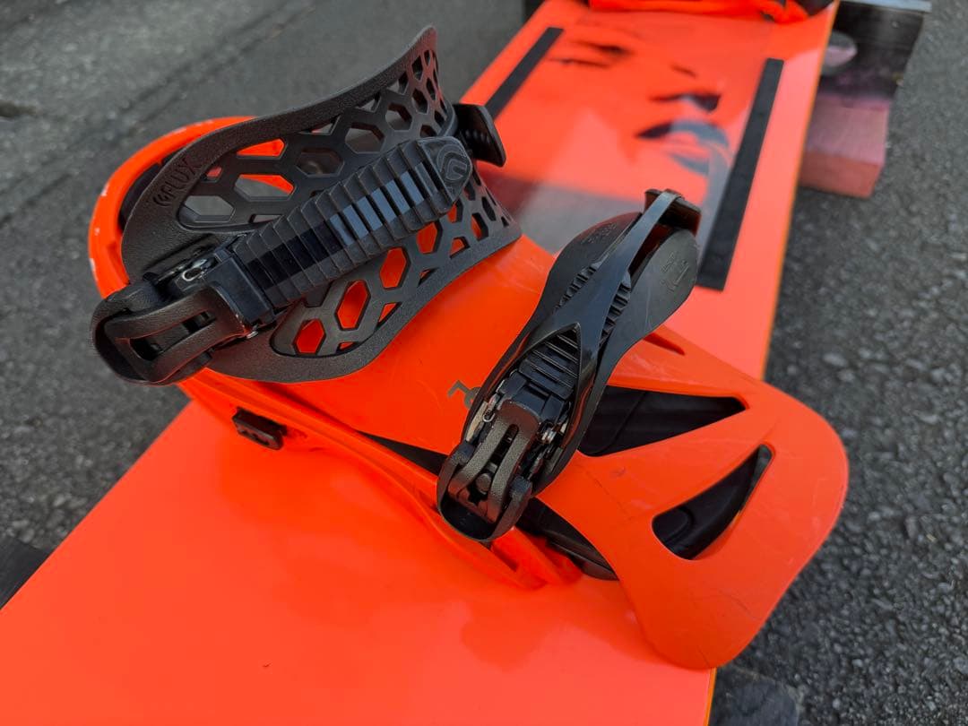 スノーボード ビンディング付き セット FLUX フラックス グラトリ オレンジ