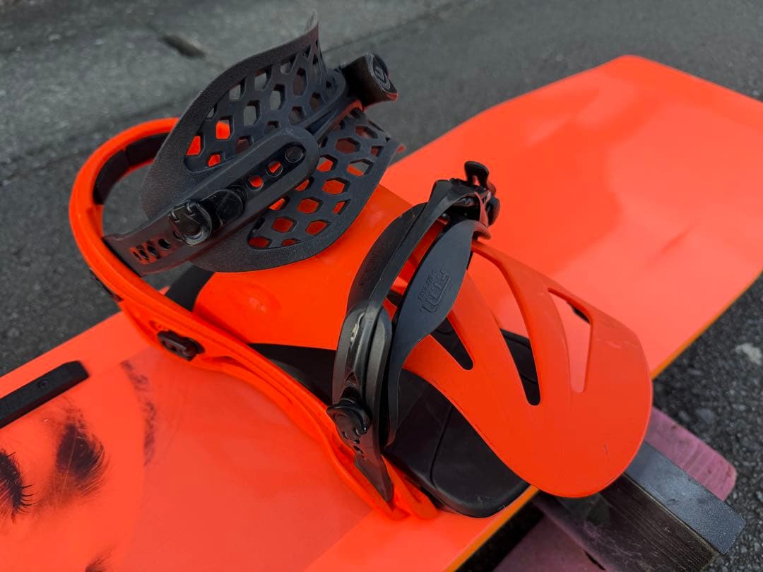 スノーボード ビンディング付き セット FLUX フラックス グラトリ オレンジ