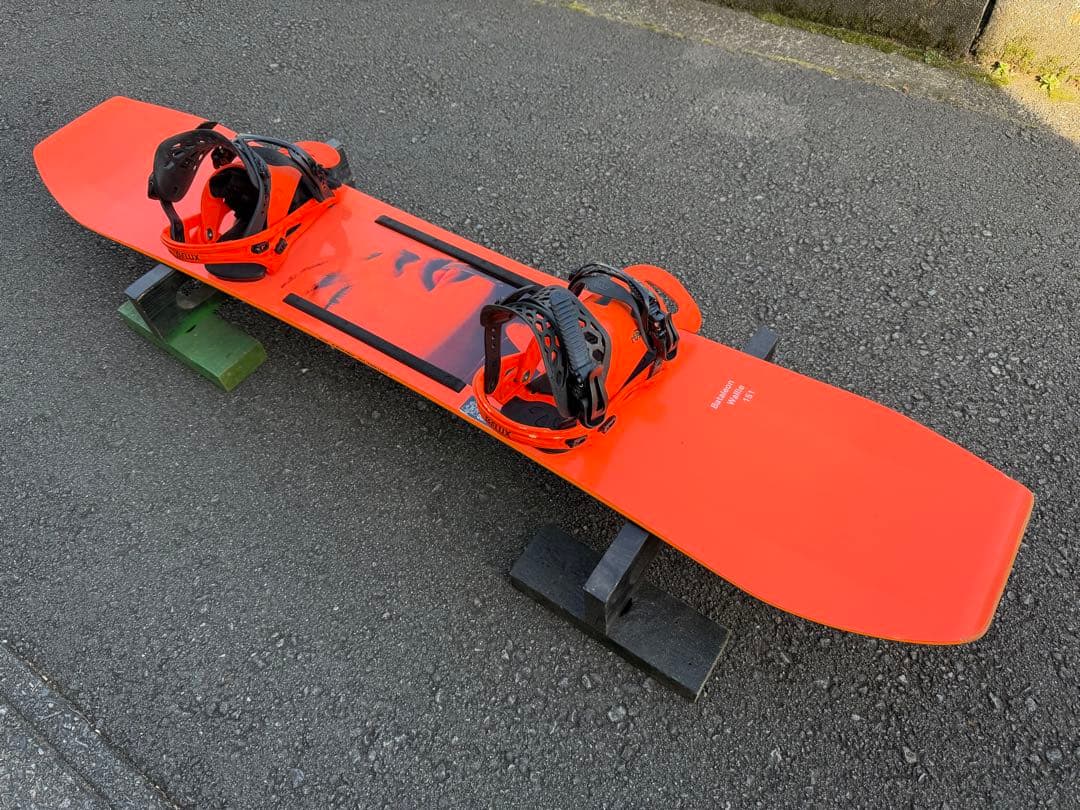 スノーボード ビンディング付き セット FLUX フラックス グラトリ オレンジ