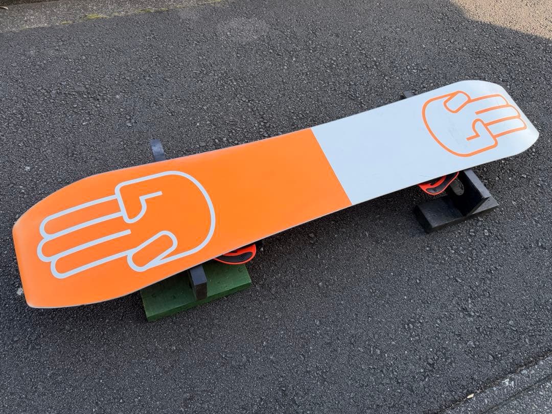 スノーボード ビンディング付き セット FLUX フラックス グラトリ オレンジ