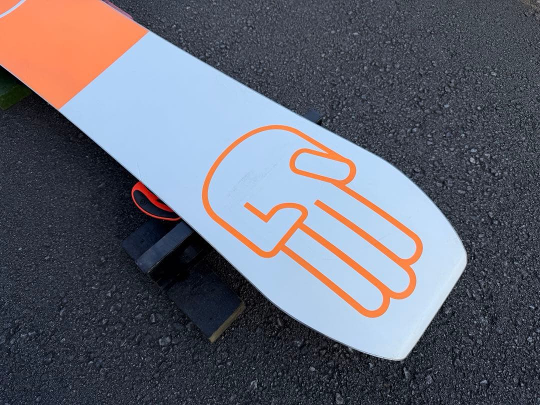 スノーボード ビンディング付き セット FLUX フラックス グラトリ オレンジ