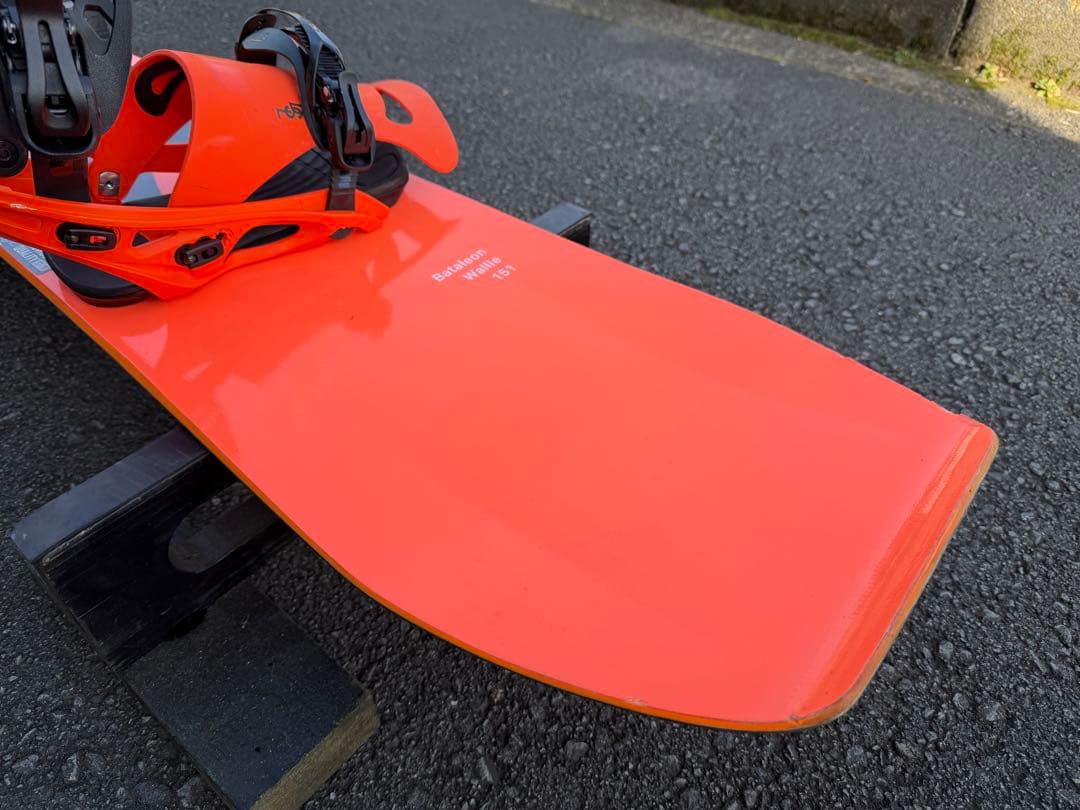 スノーボード ビンディング付き セット FLUX フラックス グラトリ オレンジ