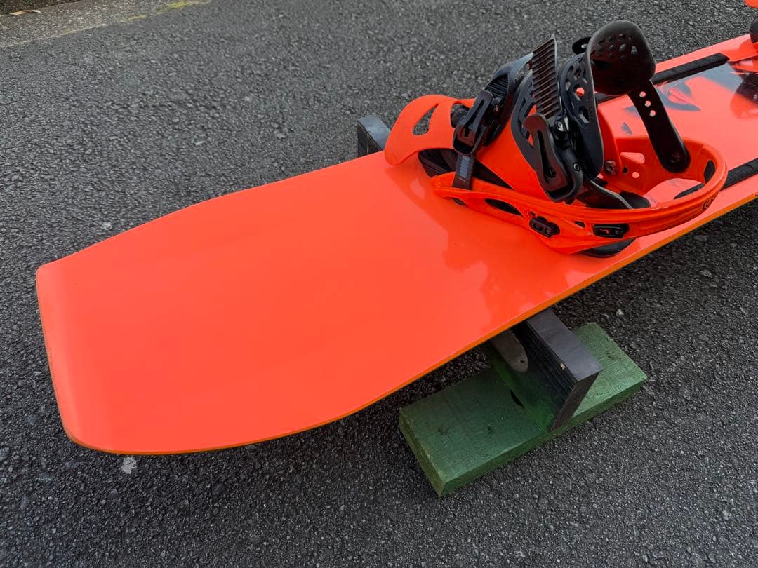 スノーボード ビンディング付き セット FLUX フラックス グラトリ オレンジ