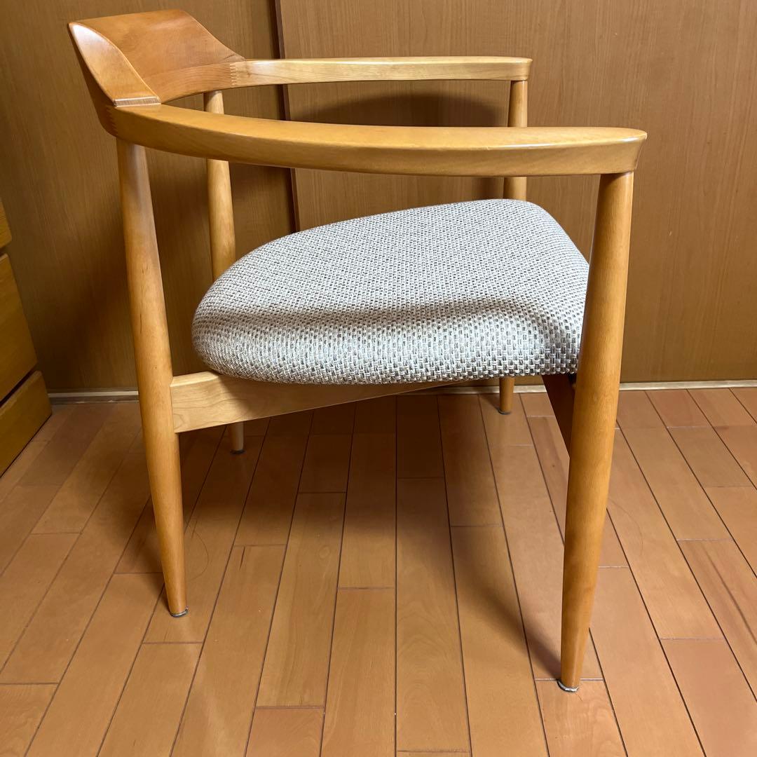 ナチュラルウッド アームチェア ダイニングチェア