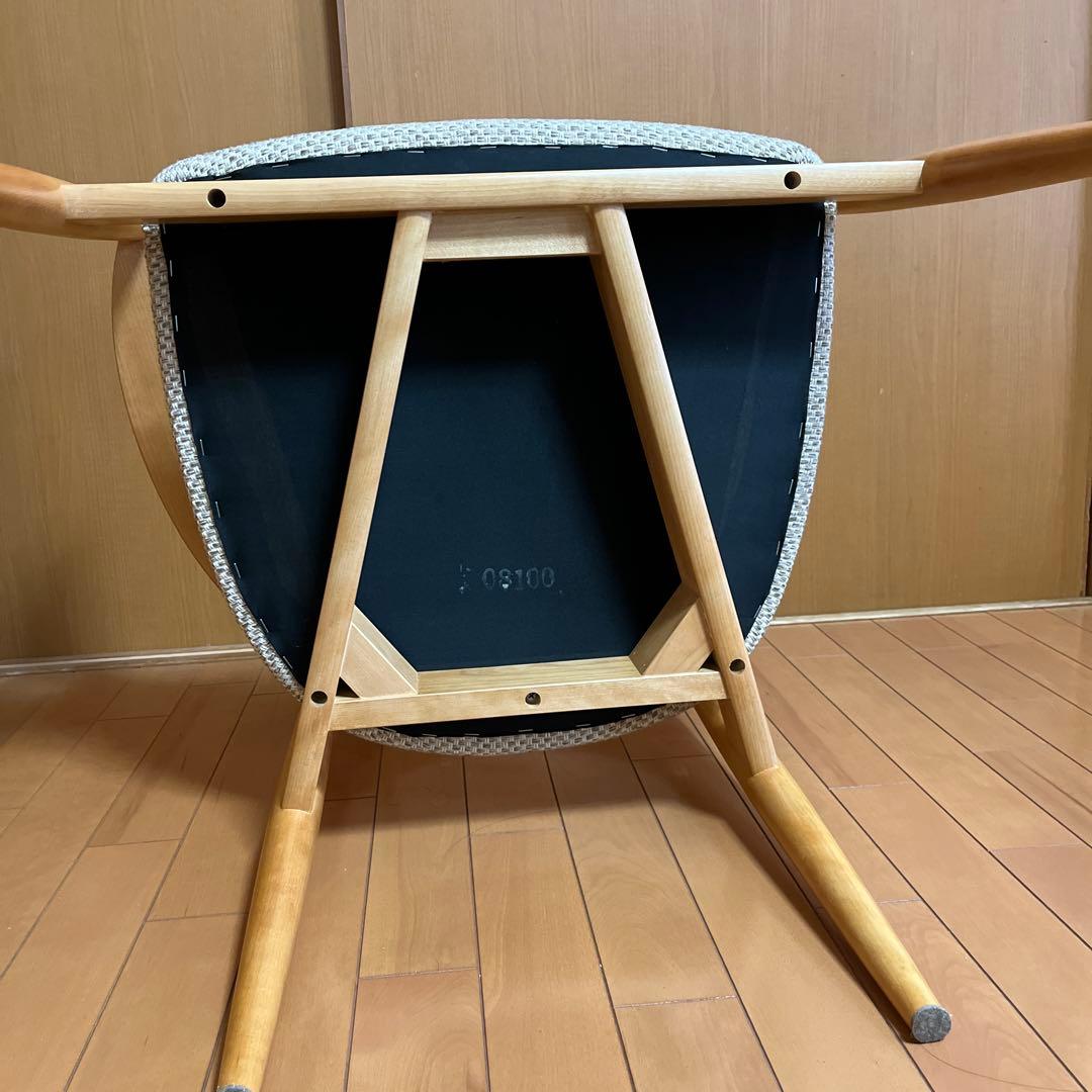 ナチュラルウッド アームチェア ダイニングチェア