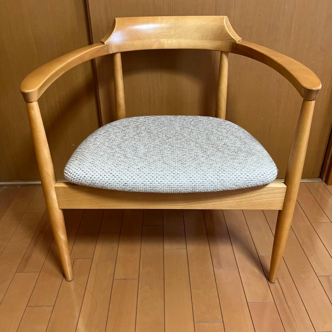 ナチュラルウッド アームチェア ダイニングチェア