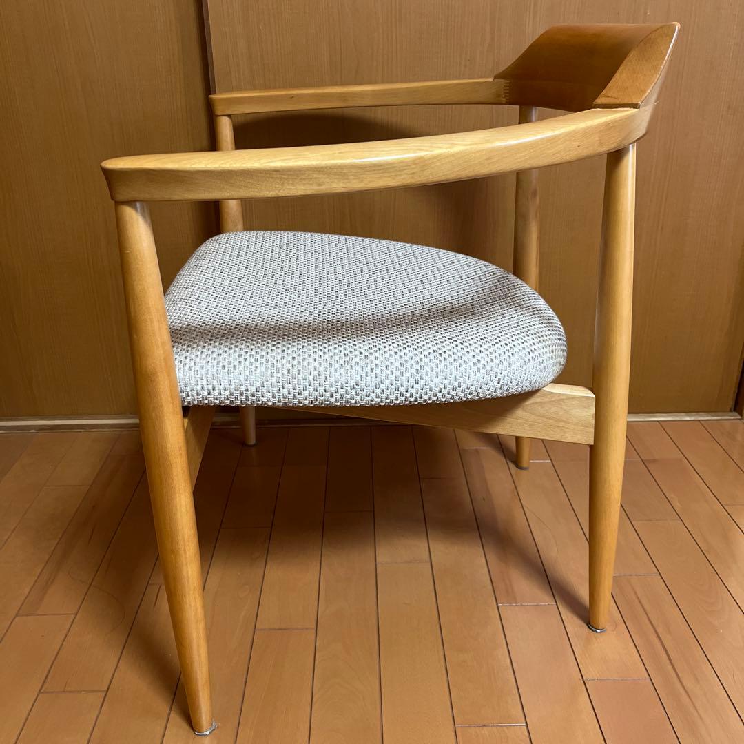 ナチュラルウッド アームチェア ダイニングチェア