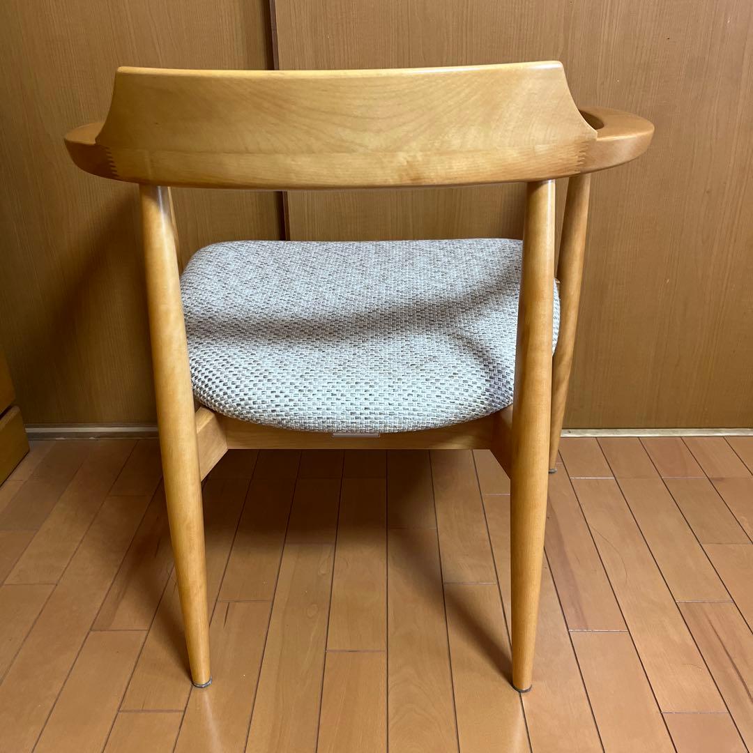 ナチュラルウッド アームチェア ダイニングチェア