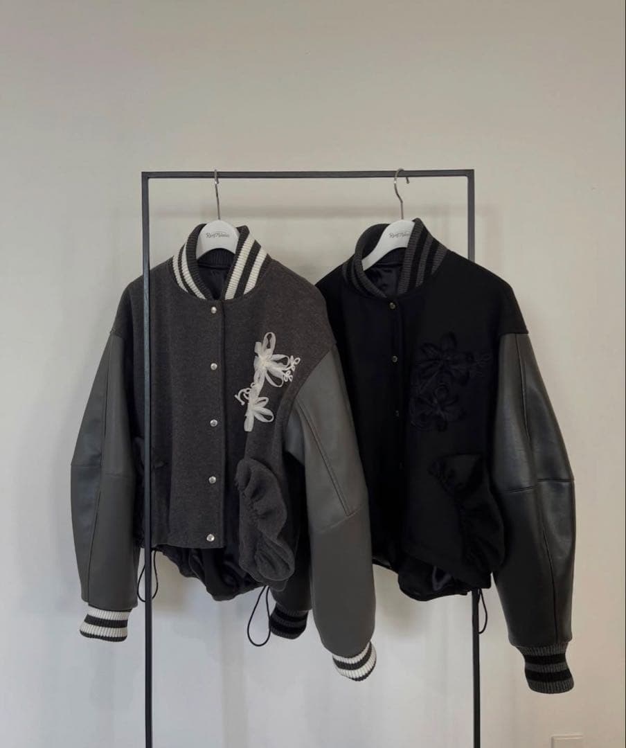 完売‼️新品♡未使用♡ロージーモンスター♡ブーケ♡スタジャン♡グレー