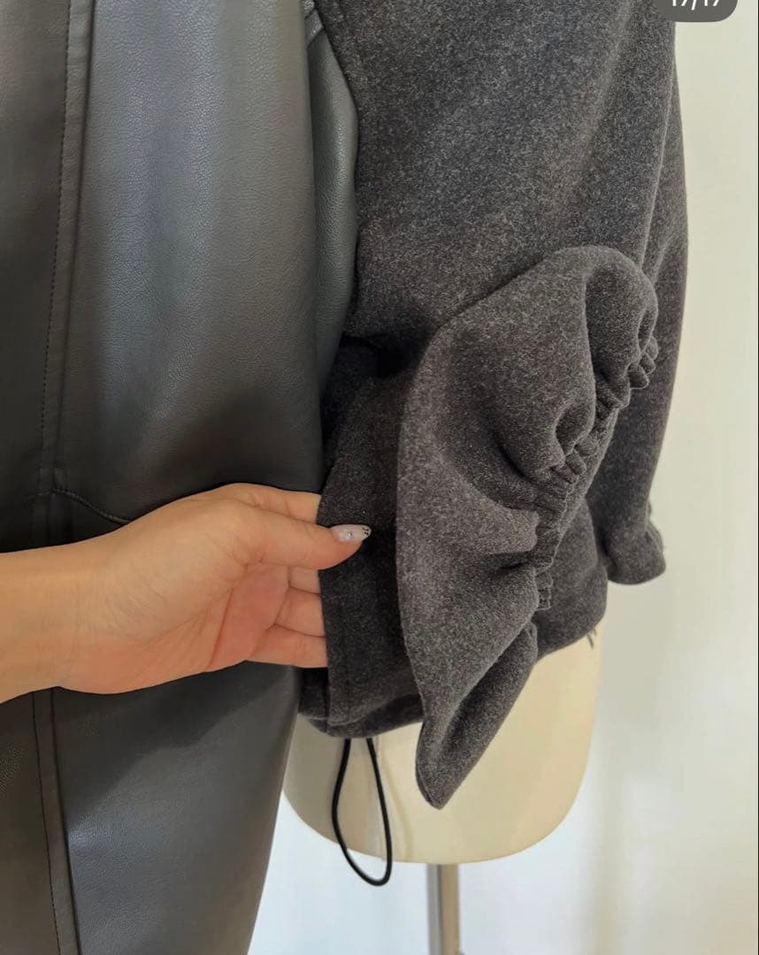 完売‼️新品♡未使用♡ロージーモンスター♡ブーケ♡スタジャン♡グレー