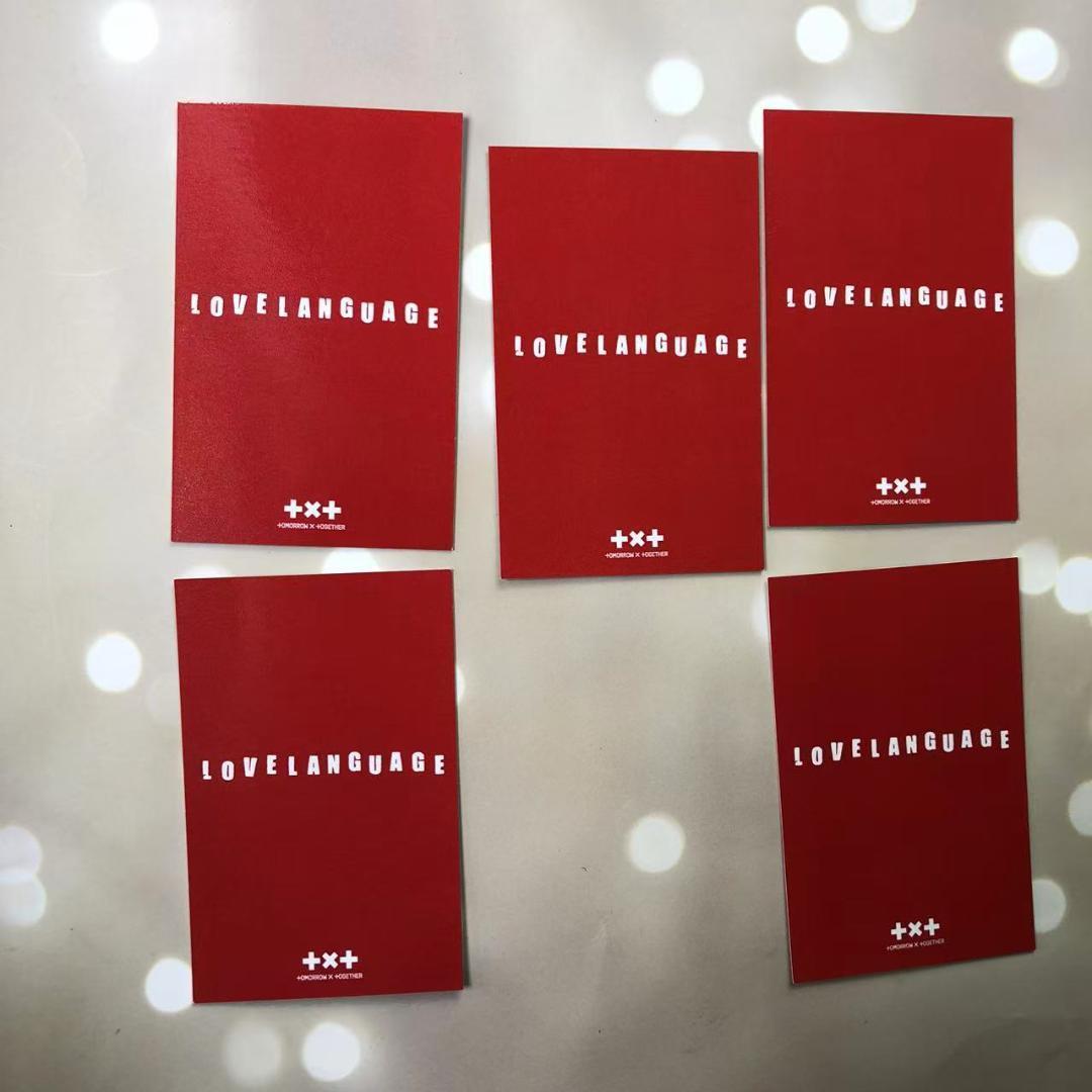 TXT Love Language 事前収録 限定 サノク トレカ 5枚