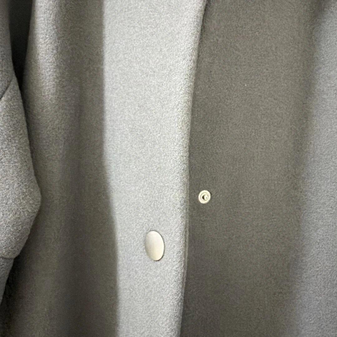 【新品未使用】ヤマダヤ Aga+ 日本製 ダブルメルトン ウールコート グレー9