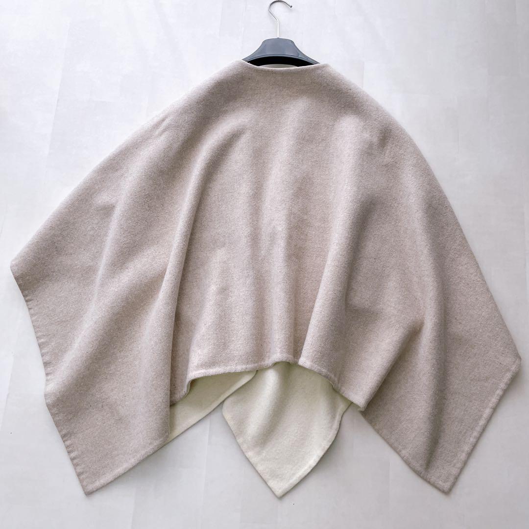 近年モデル✨マックスマーラ ポンチョ SERRA ケープ アルパカ ブローチ付き
