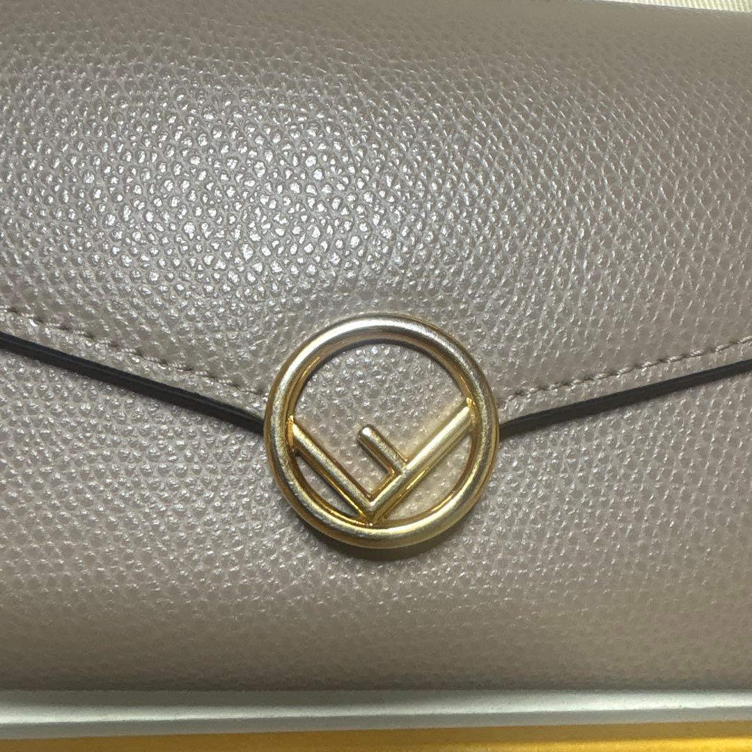 【美品】FENDIグレー長財布 箱付き 正規品