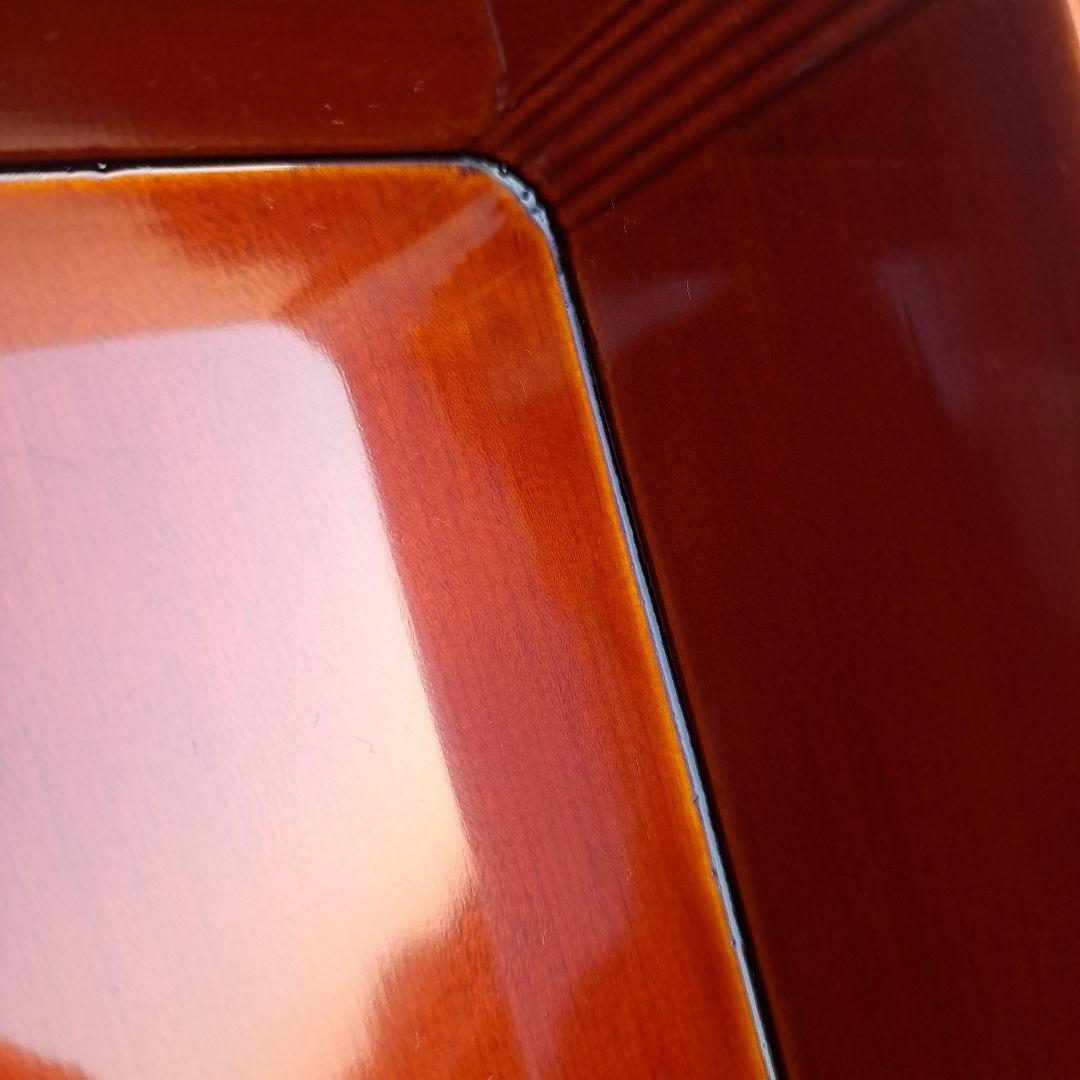 【飛騨春慶塗　6.5寸\"3段重箱】天然木製　曲げ細工　長期保管品