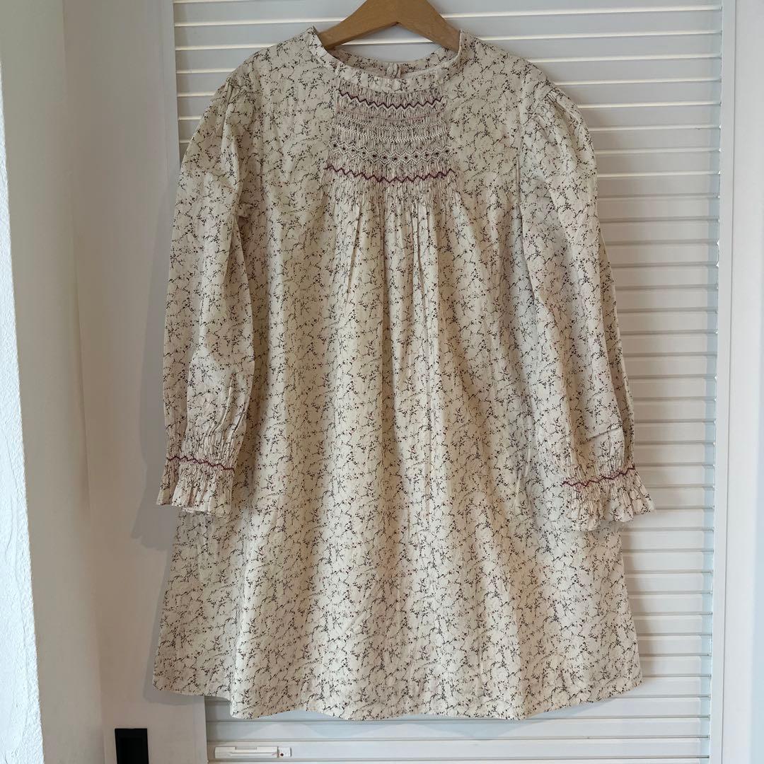 Bonpoint ボンポワン スモッキング ワンピース 10A