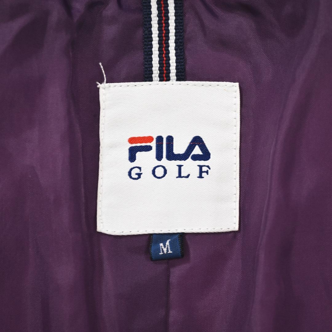 【人気】 【上質】 フィラゴルフ ロング ダウンジャケット M パープル ♪