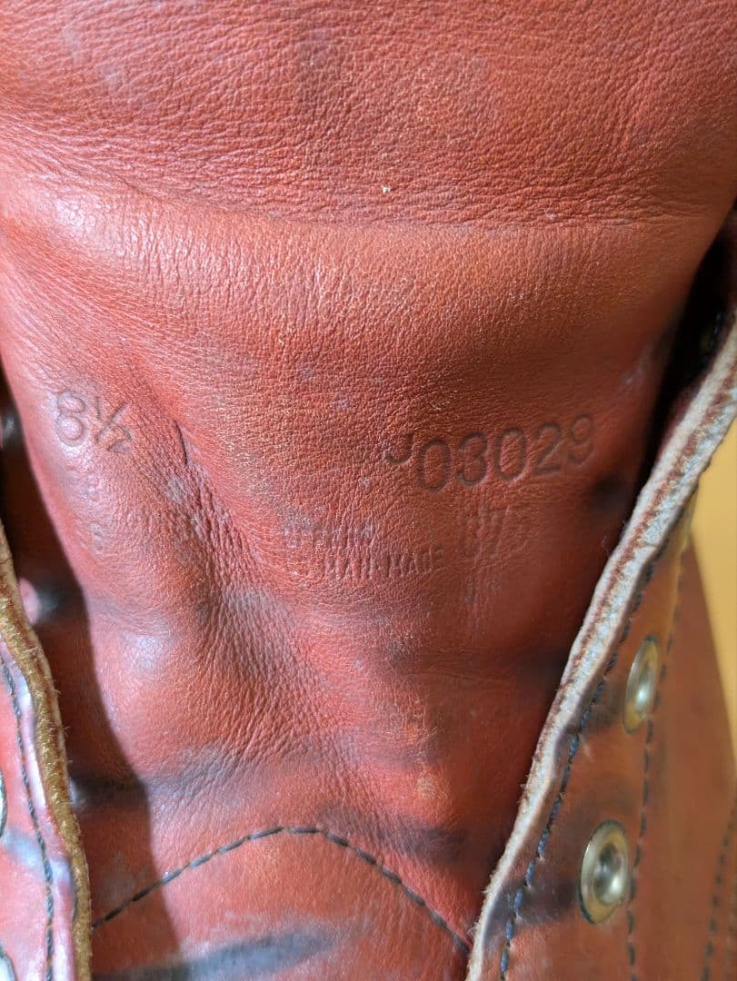 【レッドウィング875　アイリッシュセッター】半円犬タグ約27cm