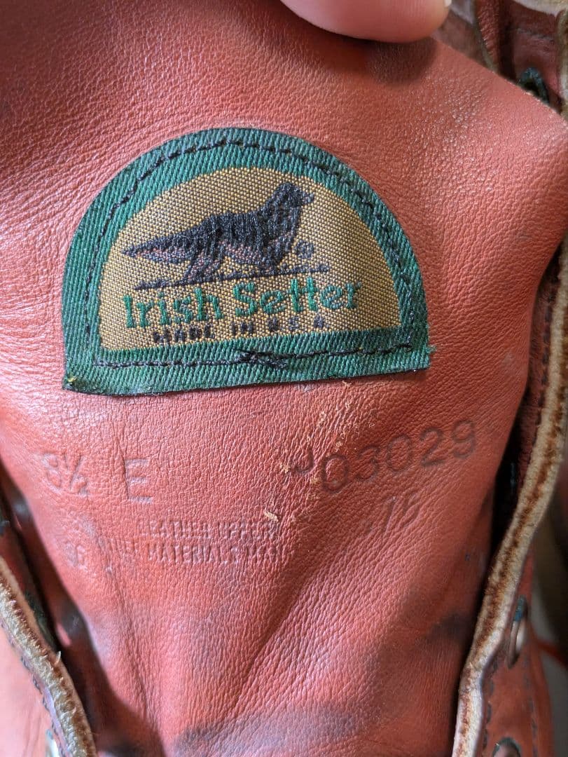 【レッドウィング875　アイリッシュセッター】半円犬タグ約27cm