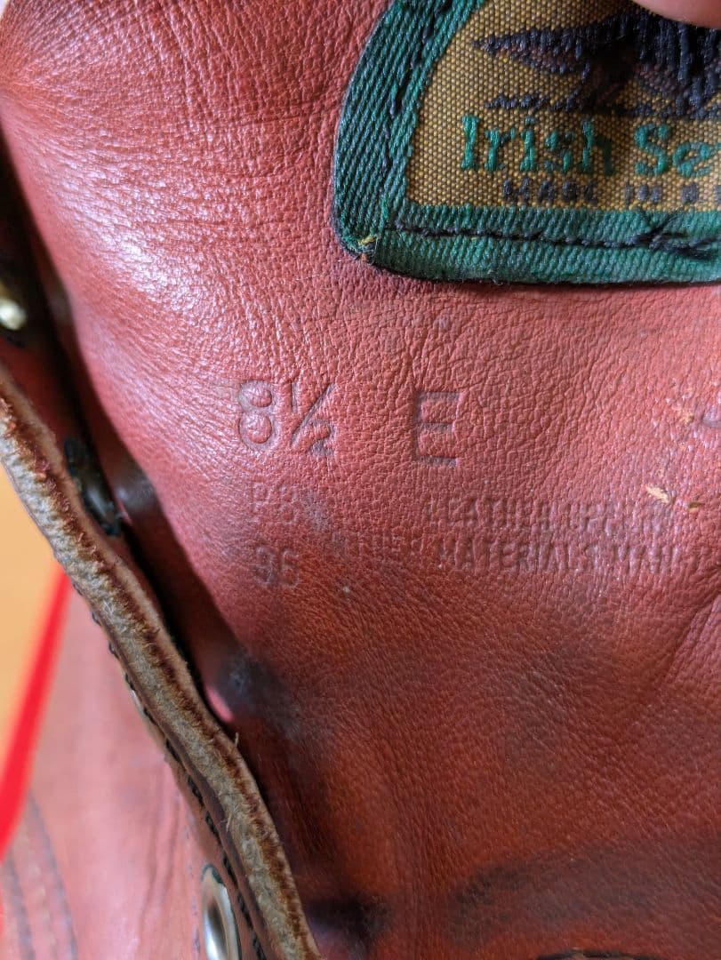 【レッドウィング875　アイリッシュセッター】半円犬タグ約27cm