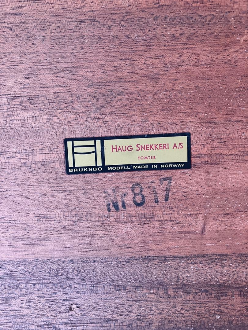 BRUSKBO Haug Snekkeri テーブル モデル817 ノルウェー製