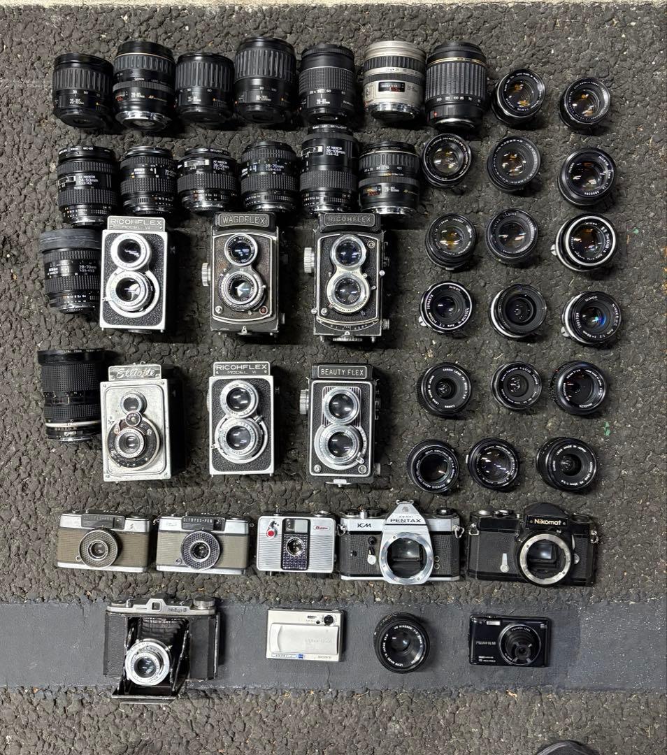 47点　二眼レフ　instax AF NIKKOR EFカメラ　レンズまとめ