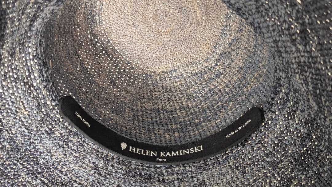 【美品】ヘレン・カミンスキー　グラデブルーグレーの帽子