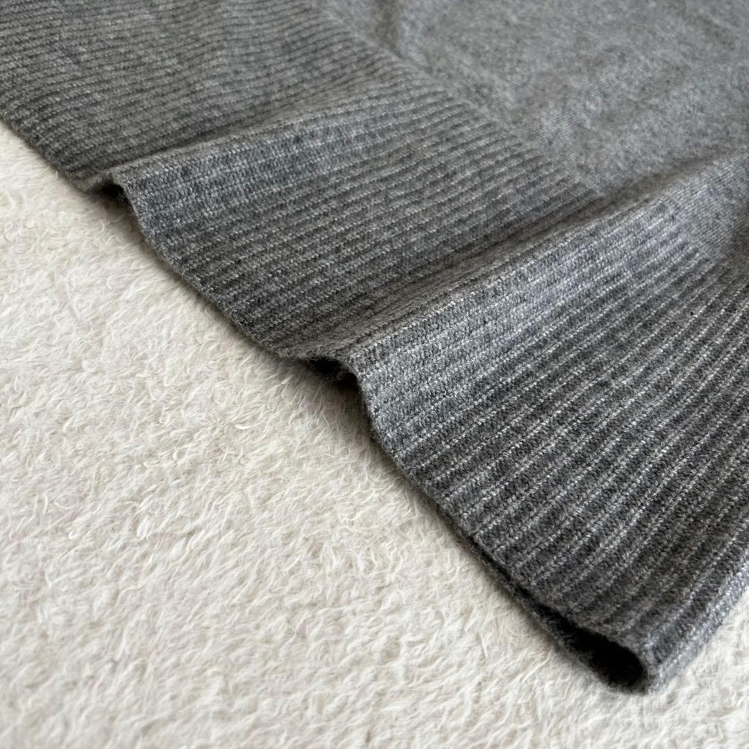 美品 レリアン カシミヤ100 タートルネックニットチュニック ロング丈ニット