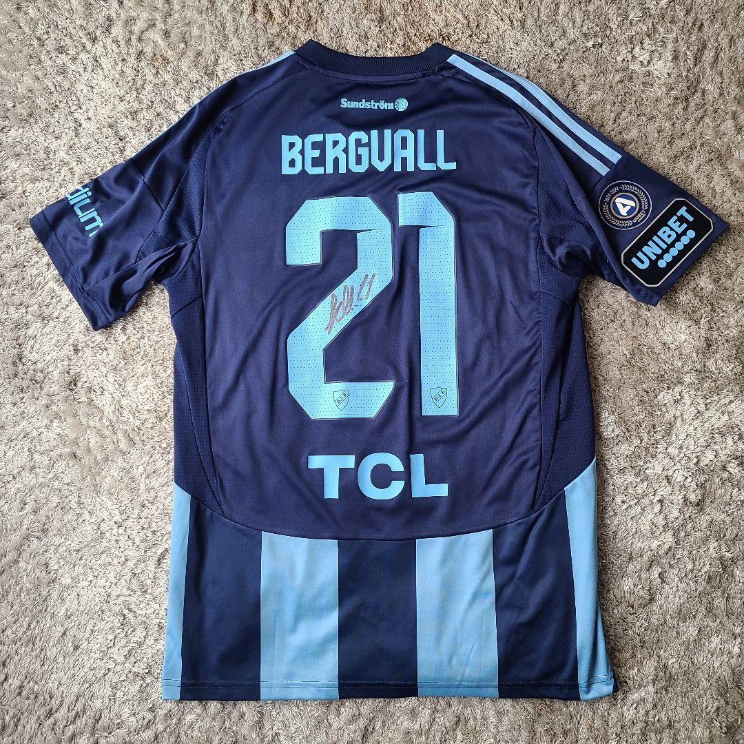 実使用サイン入り ルーカス・ベリヴァル ユールゴーデンIF リーグ戦