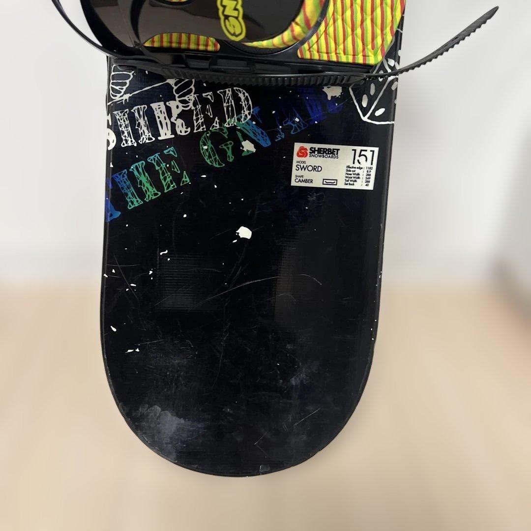 スノーボード SHERBET SWORD 151cm & SEEN'S