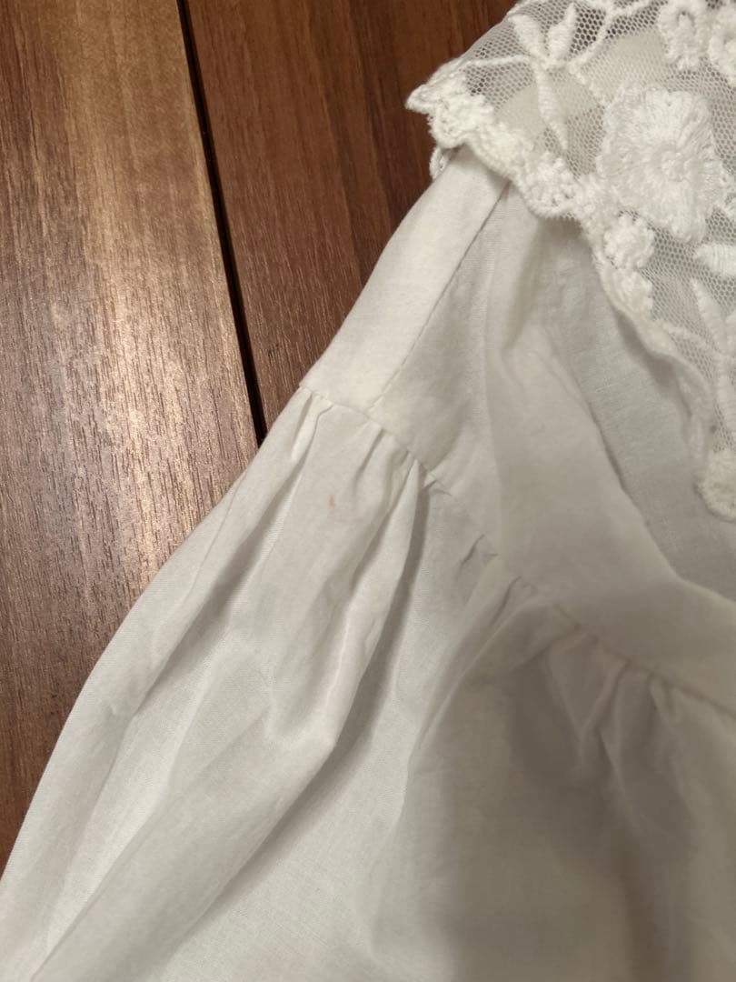 Coquette(コケット) レース襟ブラウス＋サイドリボンジャンパースカート