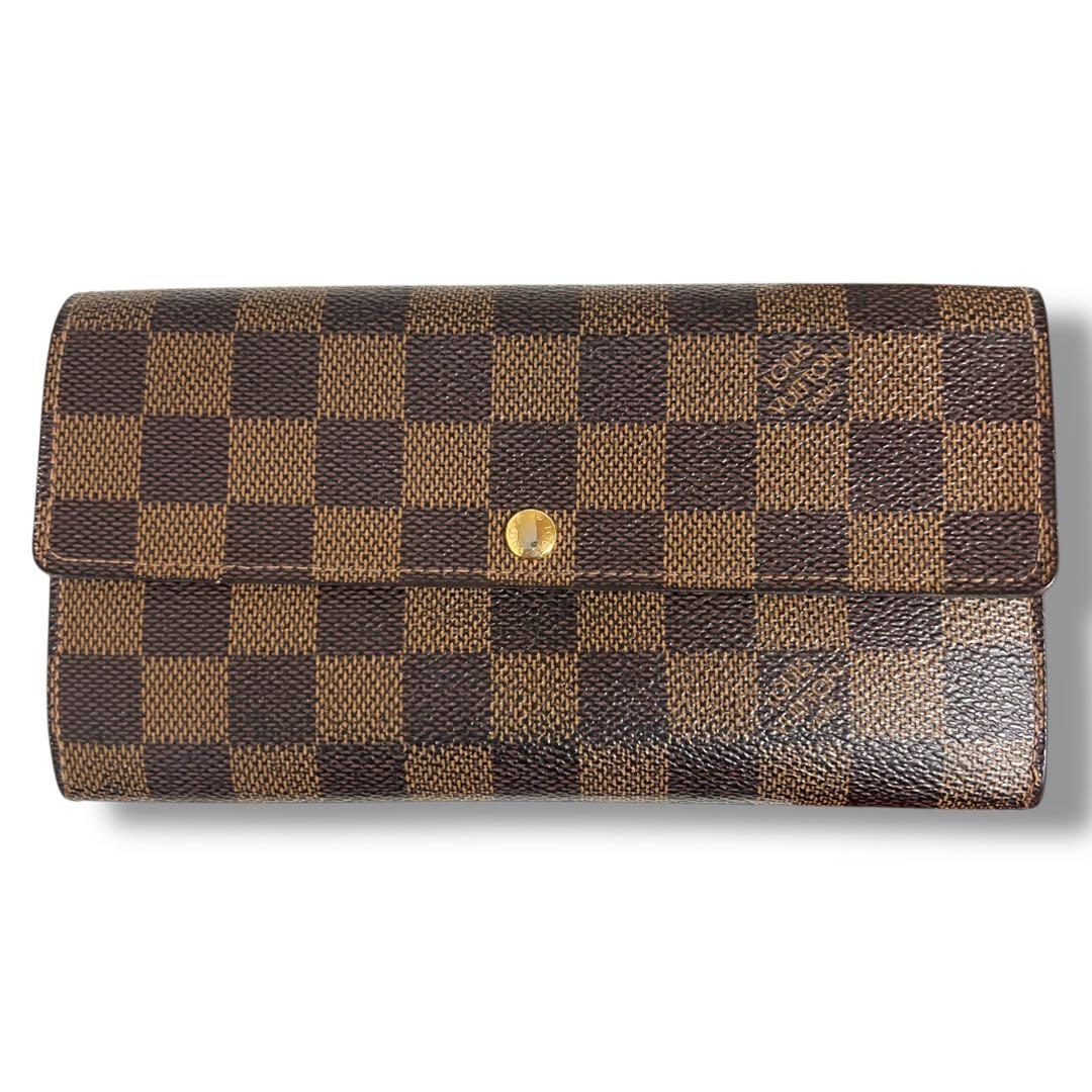 ルイヴィトン✨長財布　ポルトフォイユサラ　ダミエ　エベヌ　10枚
