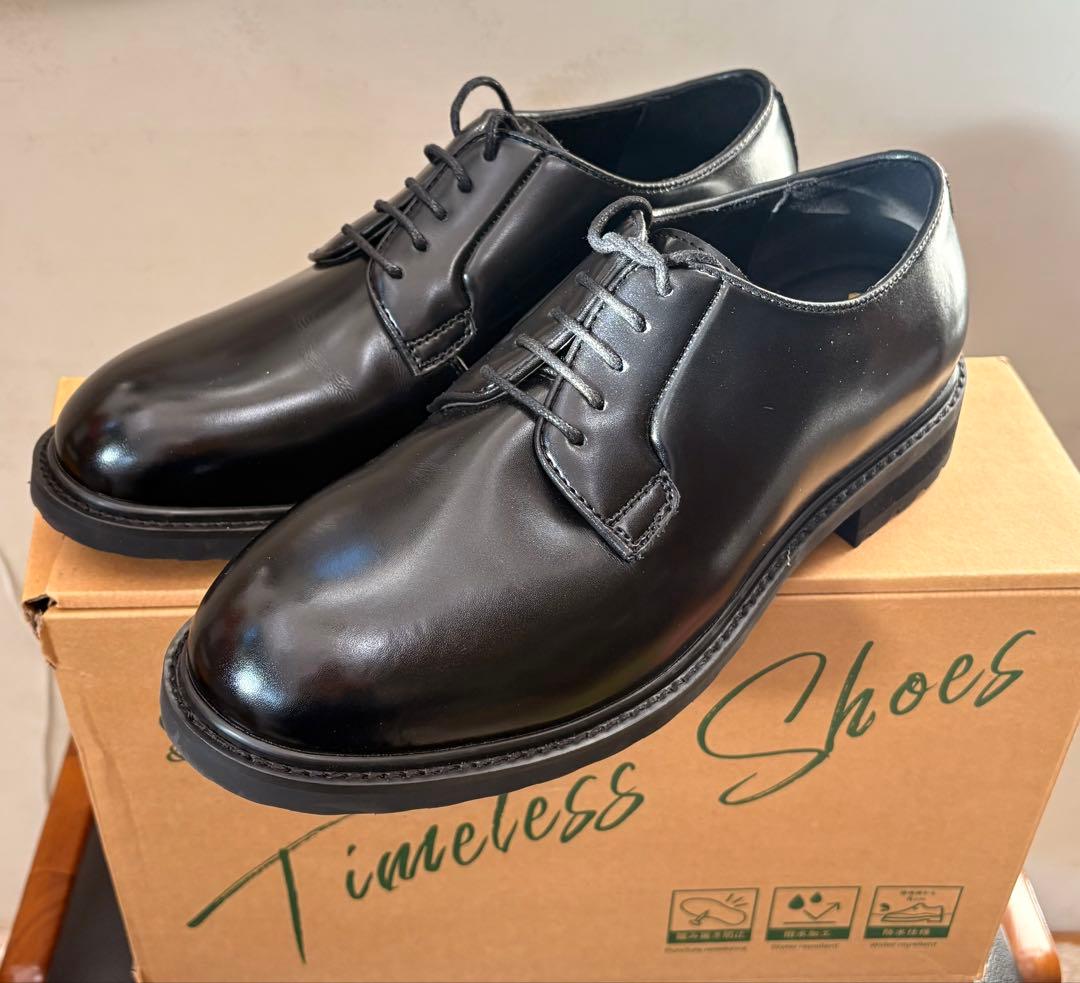 27cm プレーントゥ ポストマンシューズ