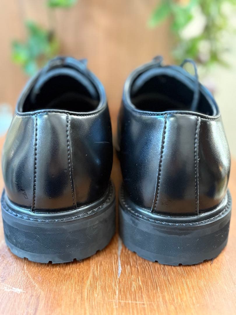 27cm プレーントゥ ポストマンシューズ