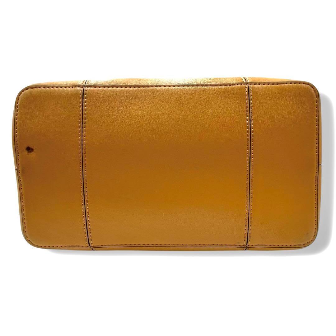 極美品 トリーバーチ ブロックT トートバッグ バケット 巾着 茶色