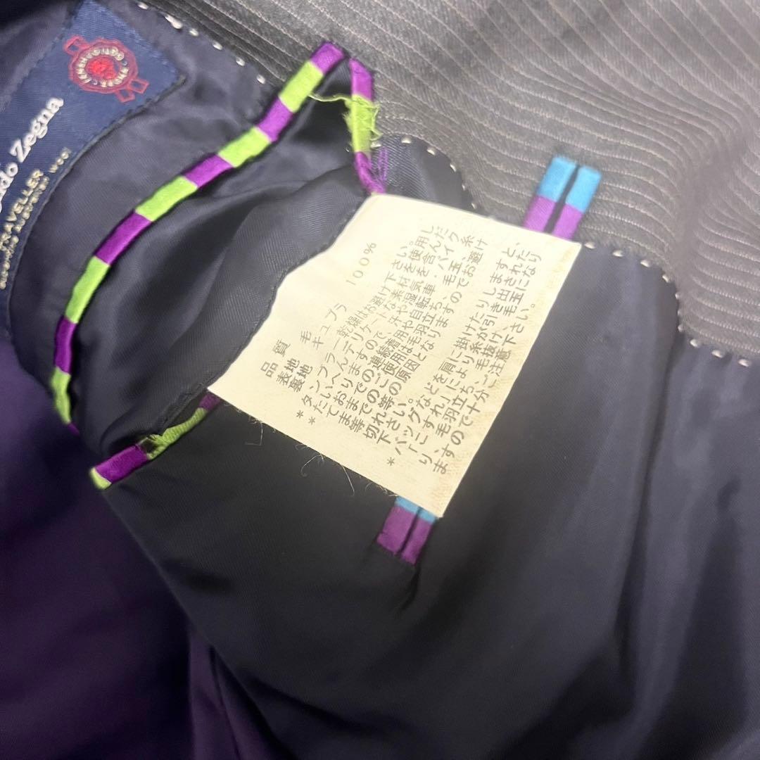 ポールスミス×高級生地ゼニア スーツ セットアップ マルチストライプ グレー