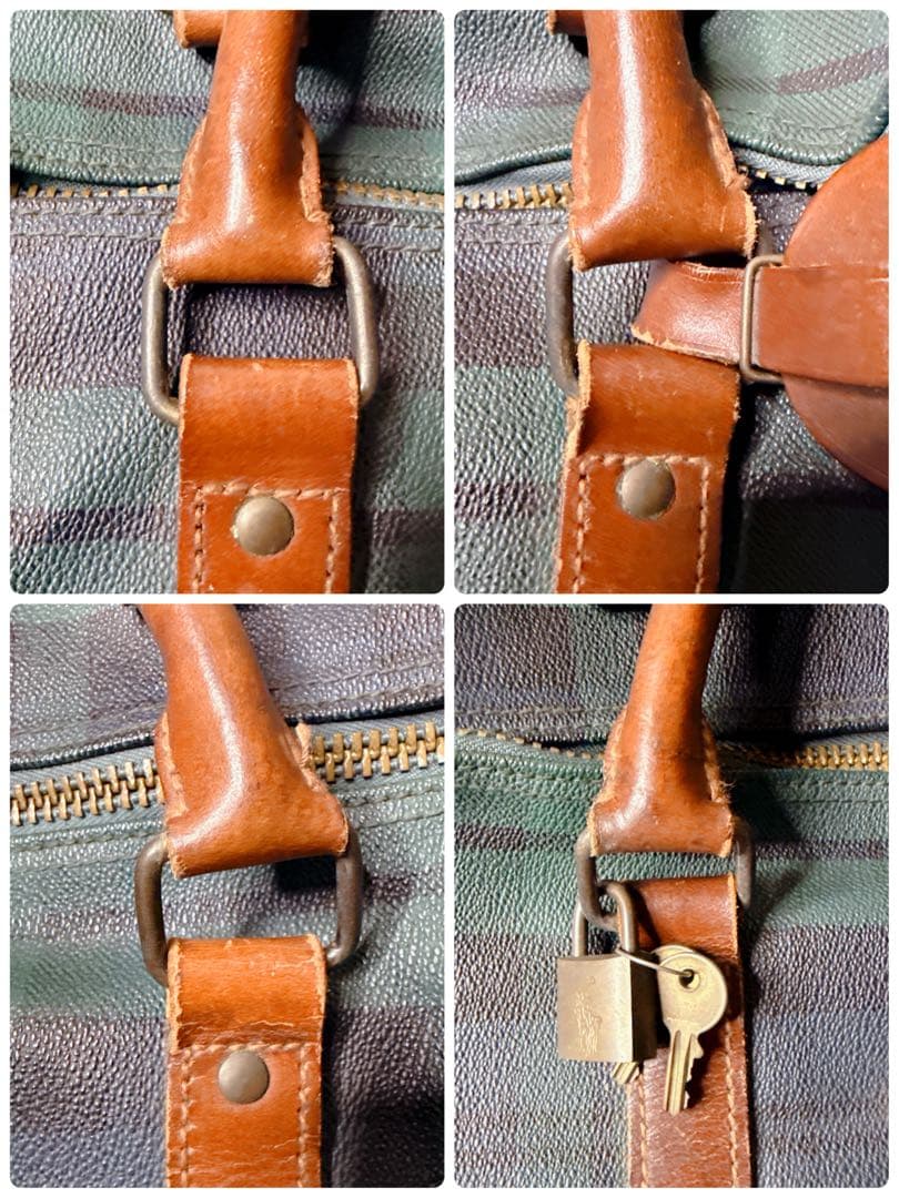 Polo Ralph Lauren ボストンバッグ チェック 2way 大容量