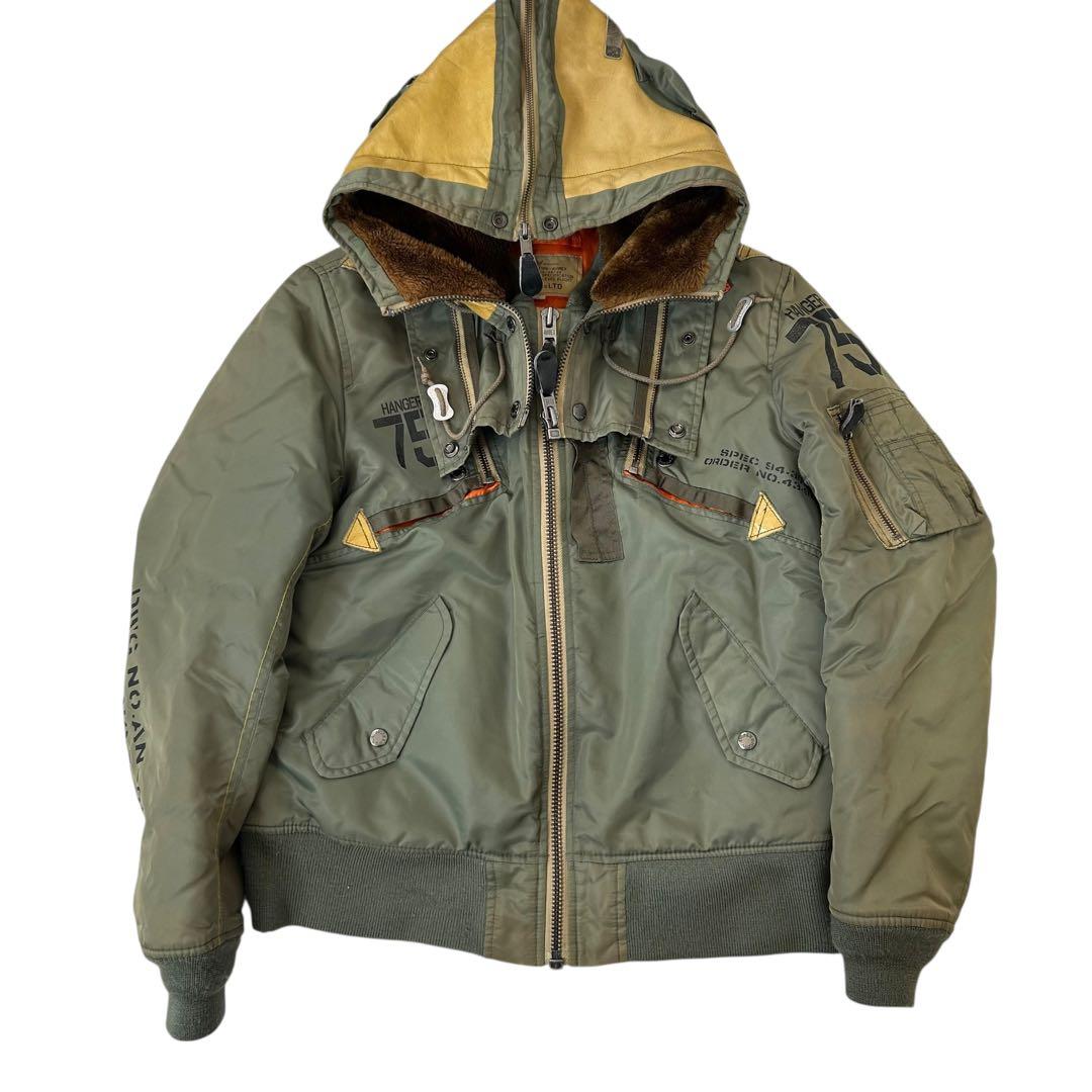 【美品】 AVIREX MA-1 REMODEL MARK2 N2B 激レア L